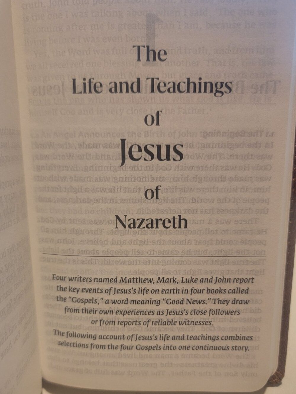 Bulk Lot-10 Pocket leather Bible Life & Teachings of Jesus of Nazareth ENGLISH
